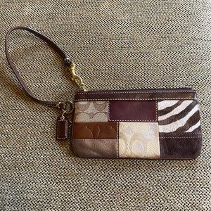 Multi-Pattern Coach Wristlet